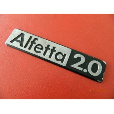  Schriftzug 'Alfetta 2.0   gebraucht  Original"