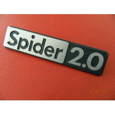 Schriftzug 'Spider 2.0' Spider Bj. 1983-1989 gebraucht Original"